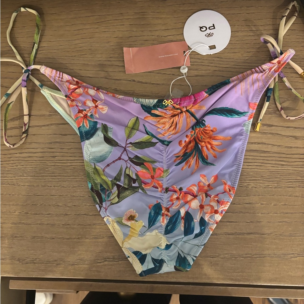 Pilyq Lavender Oasis Bikini bottom - Purple and Multicolor
